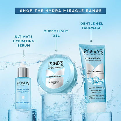 POND'S Super Light Gel Moisturiser, Oil-Free Gel Face Moisturizer, Hyaluronic Acid, for Women - close-up detail (22)