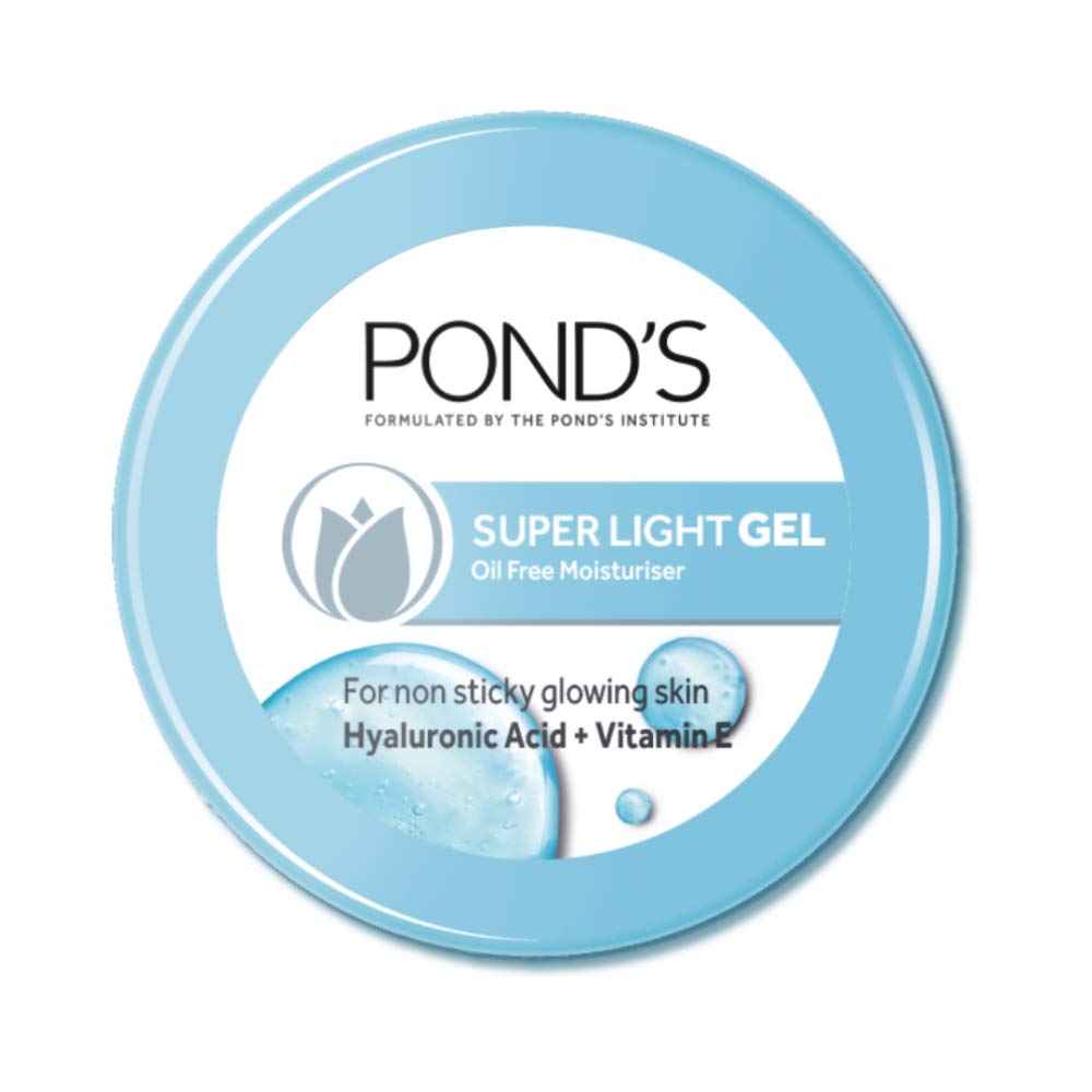 POND'S Super Light Gel Moisturiser, Oil-Free Gel Face Moisturizer, Hyaluronic Acid, for Women (25)