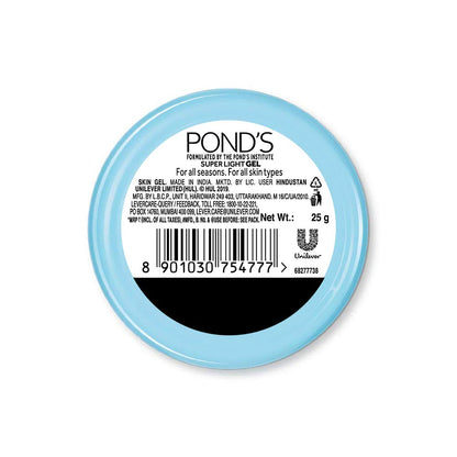 POND'S Super Light Gel Moisturiser, Oil-Free Gel Face Moisturizer, Hyaluronic Acid, for Women - back view