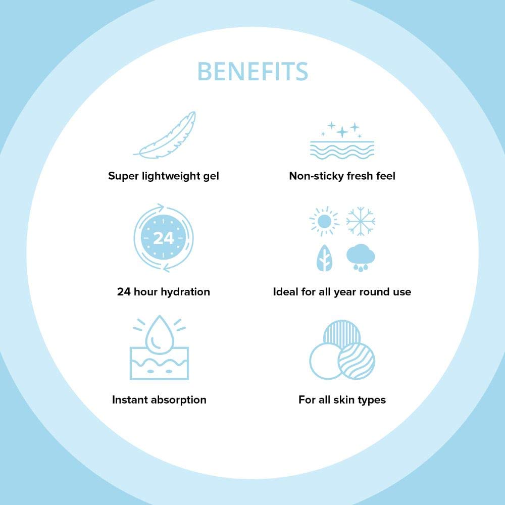 POND'S Super Light Gel Moisturiser, Oil-Free Gel Face Moisturizer, Hyaluronic Acid, for Women - close-up detail
