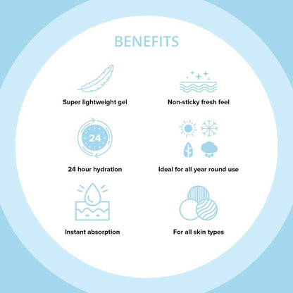 POND'S Super Light Gel Moisturiser, Oil-Free Gel Face Moisturizer, Hyaluronic Acid, for Women - close-up detail