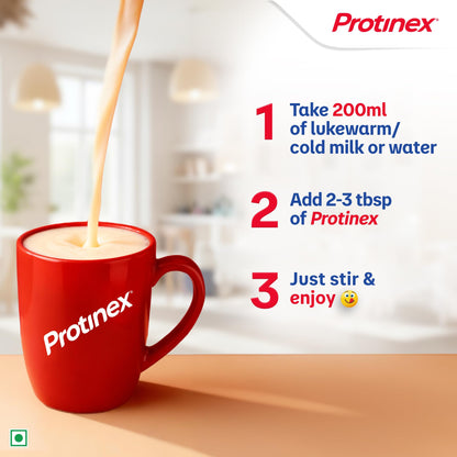Protinex Protein Supplement Powder, Creamy Vanilla, 1 kg, Zero Added Sugar Drink Mix - close-up detail