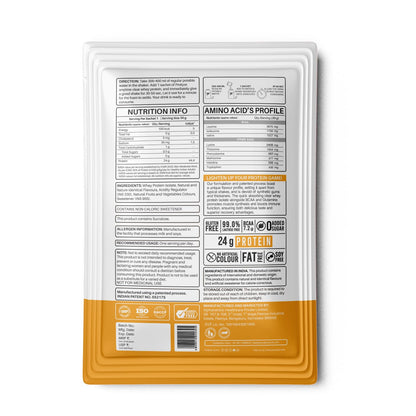 Protyze Anytime Clear Whey Protein Powder, 24g Protein, 7.2g BCAAs, Non GMO, Gluten Free - ingredients panel (28)