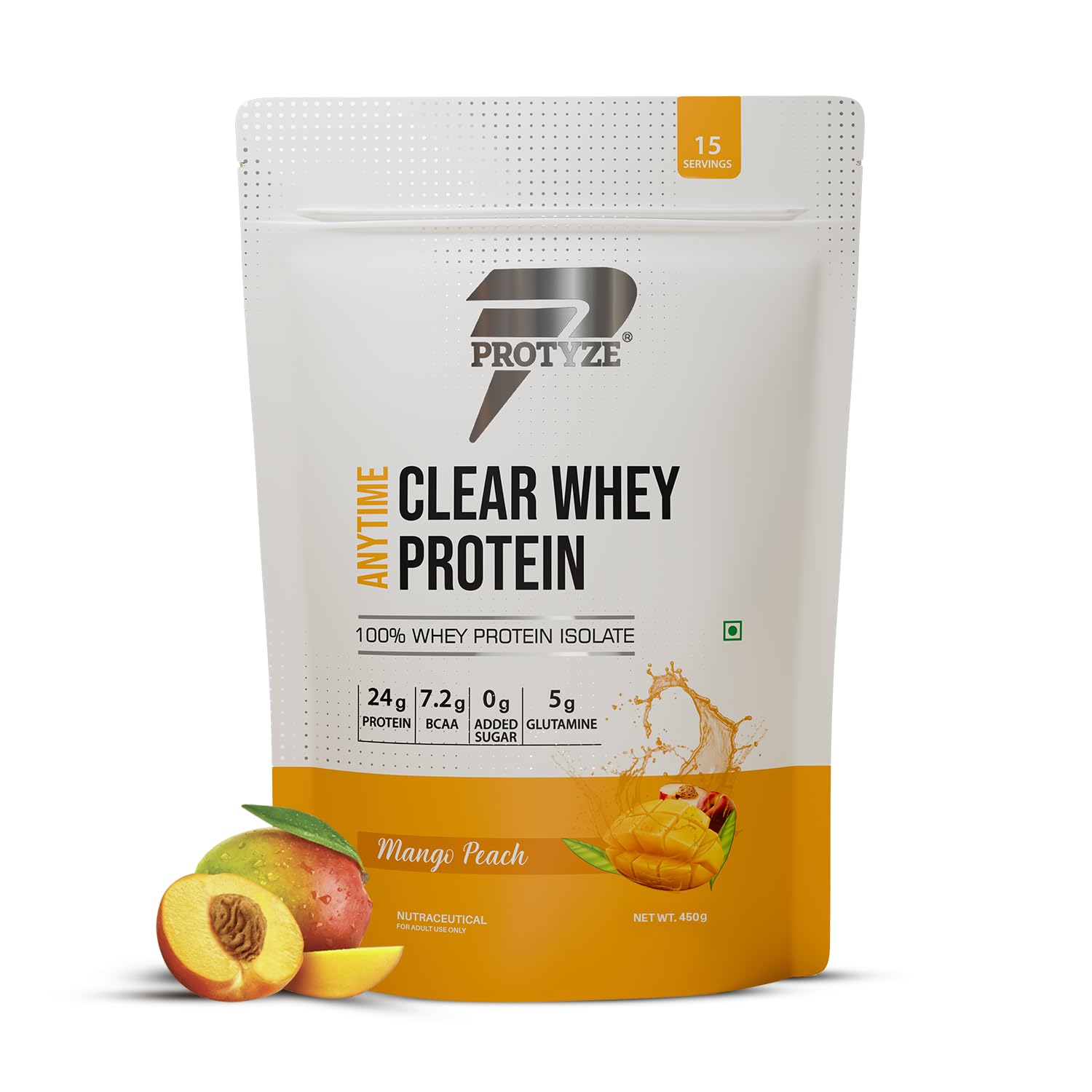 Protyze Anytime Clear Whey Protein Powder, 24g Protein, 7.2g BCAAs, Non GMO, Gluten Free (29)