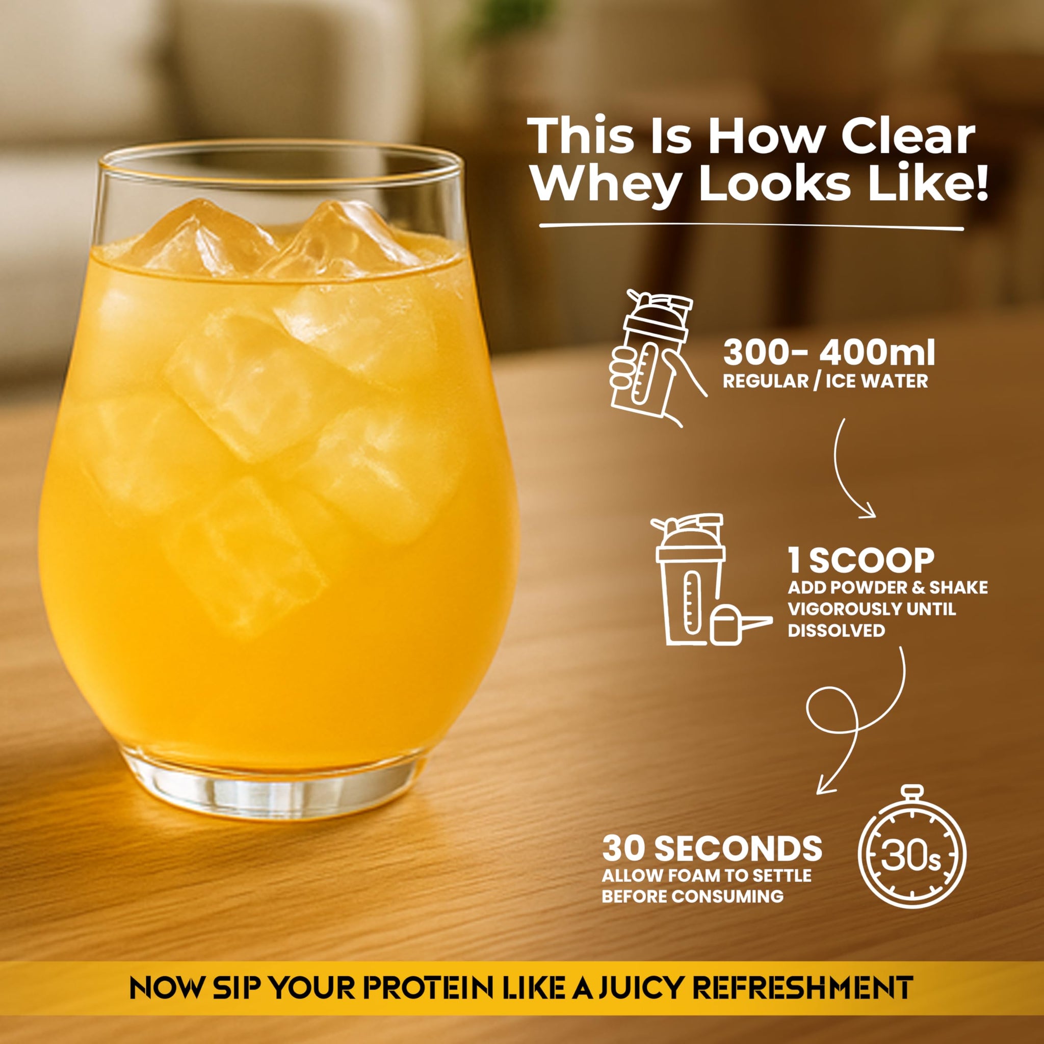Protyze Anytime Clear Whey Protein Powder, 24g Protein, 7.2g BCAAs, Non GMO, Gluten Free - packaging (31)