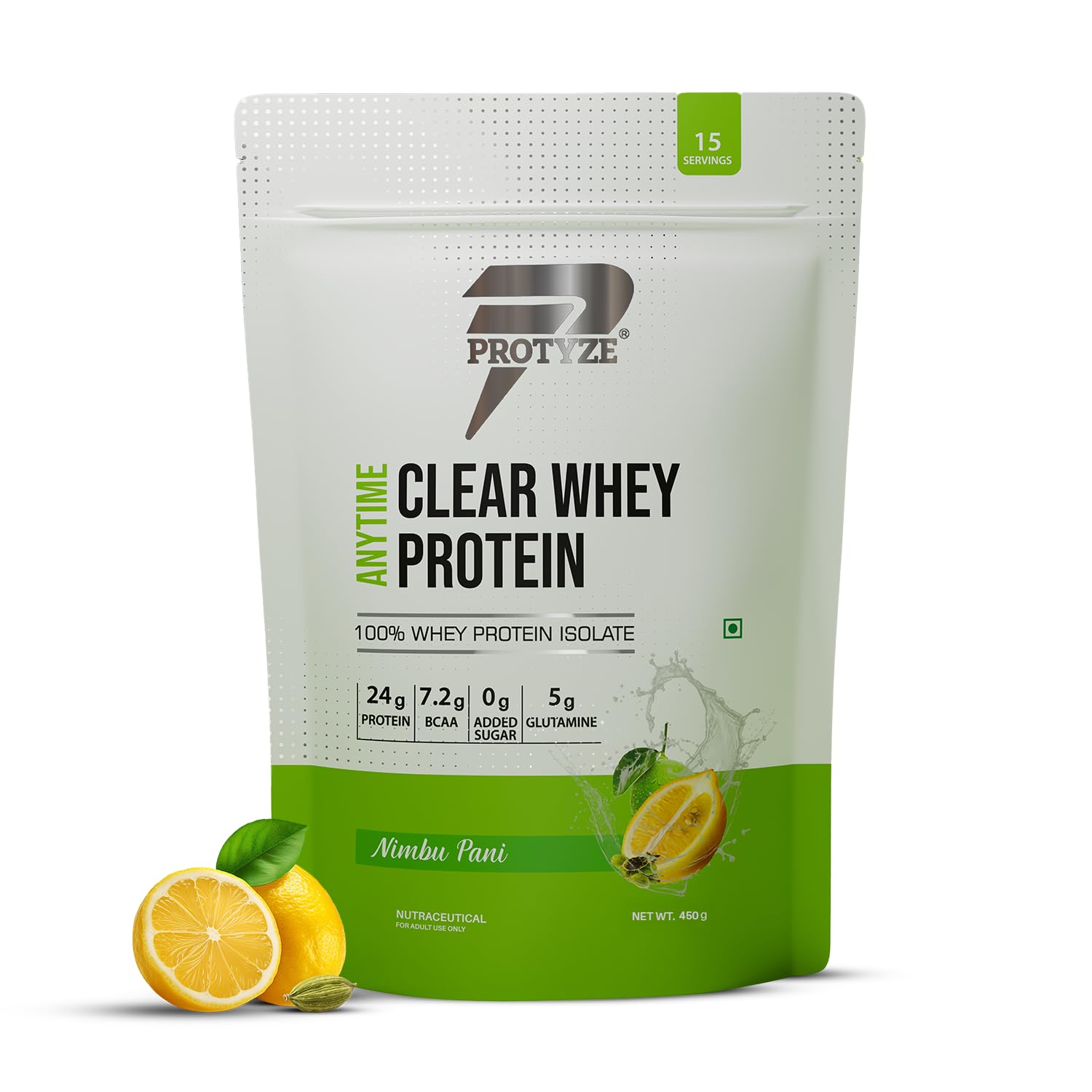 Protyze Anytime Clear Whey Protein Powder, 24g Protein, 7.2g BCAAs, Non GMO, Gluten Free (41)