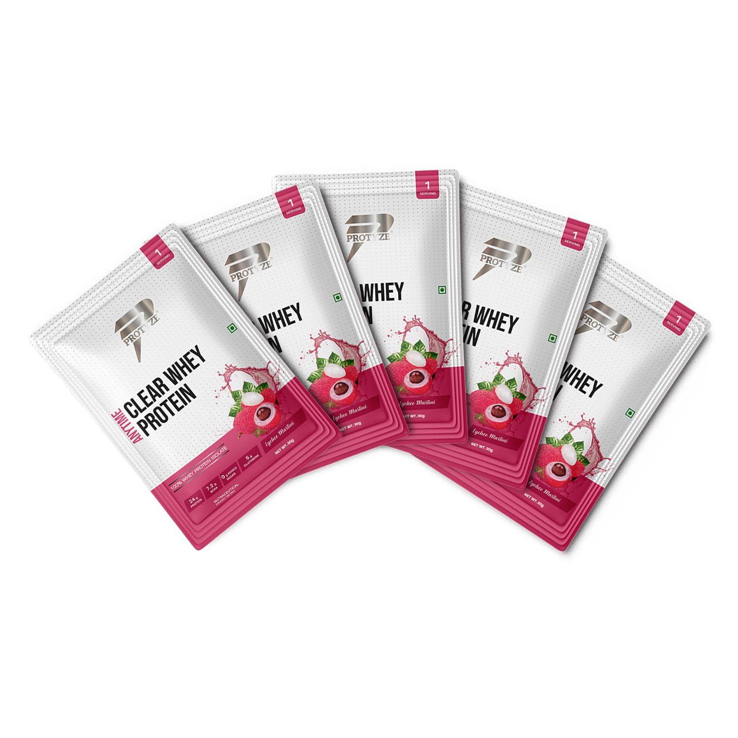 Protyze Anytime Clear Whey Protein Powder, 24g Protein, 7.2g BCAAs, Non GMO, Gluten Free (9)