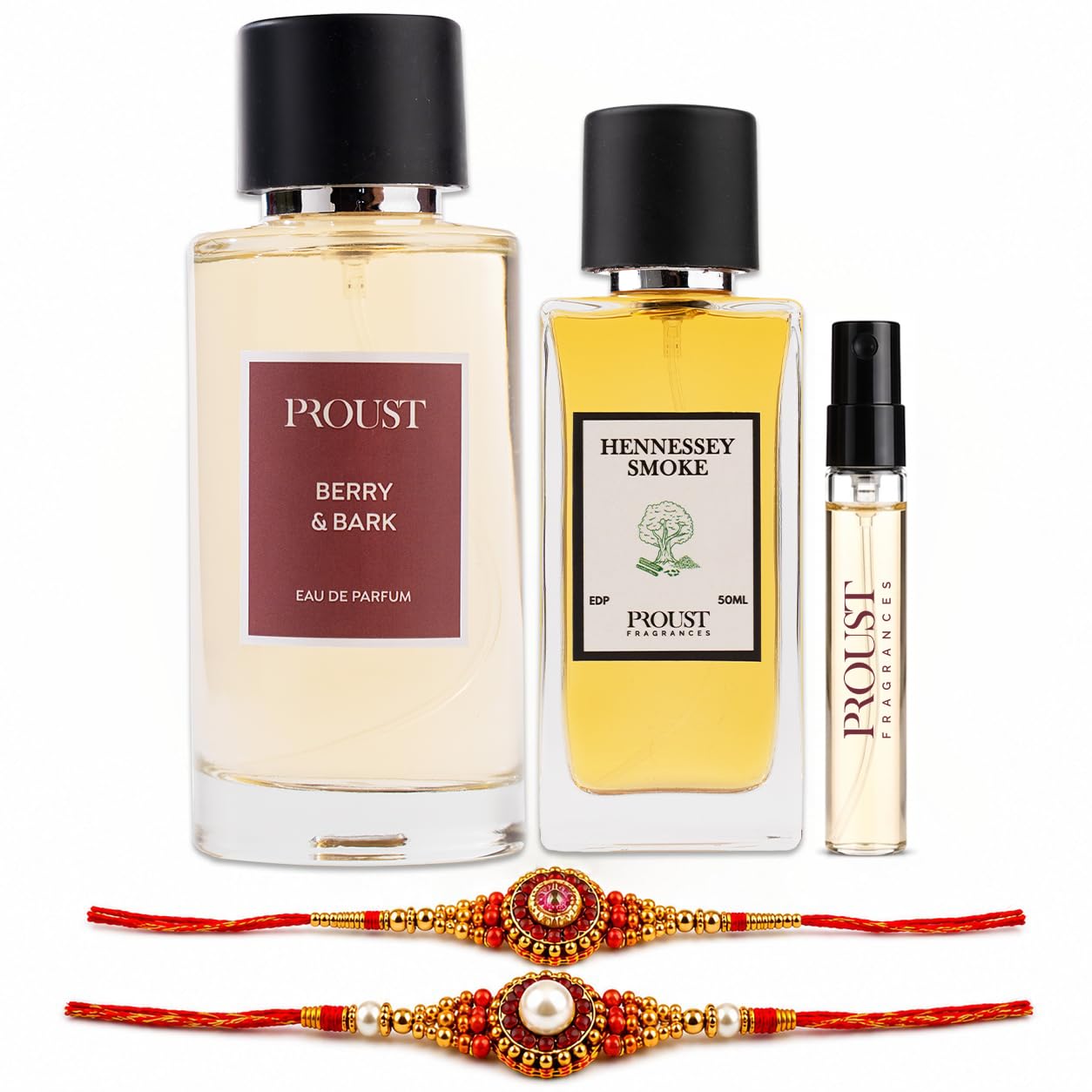 Proust Rakhi Gift Set Perfumes | Berry Bark | Luxury Pack of 5 | EDP