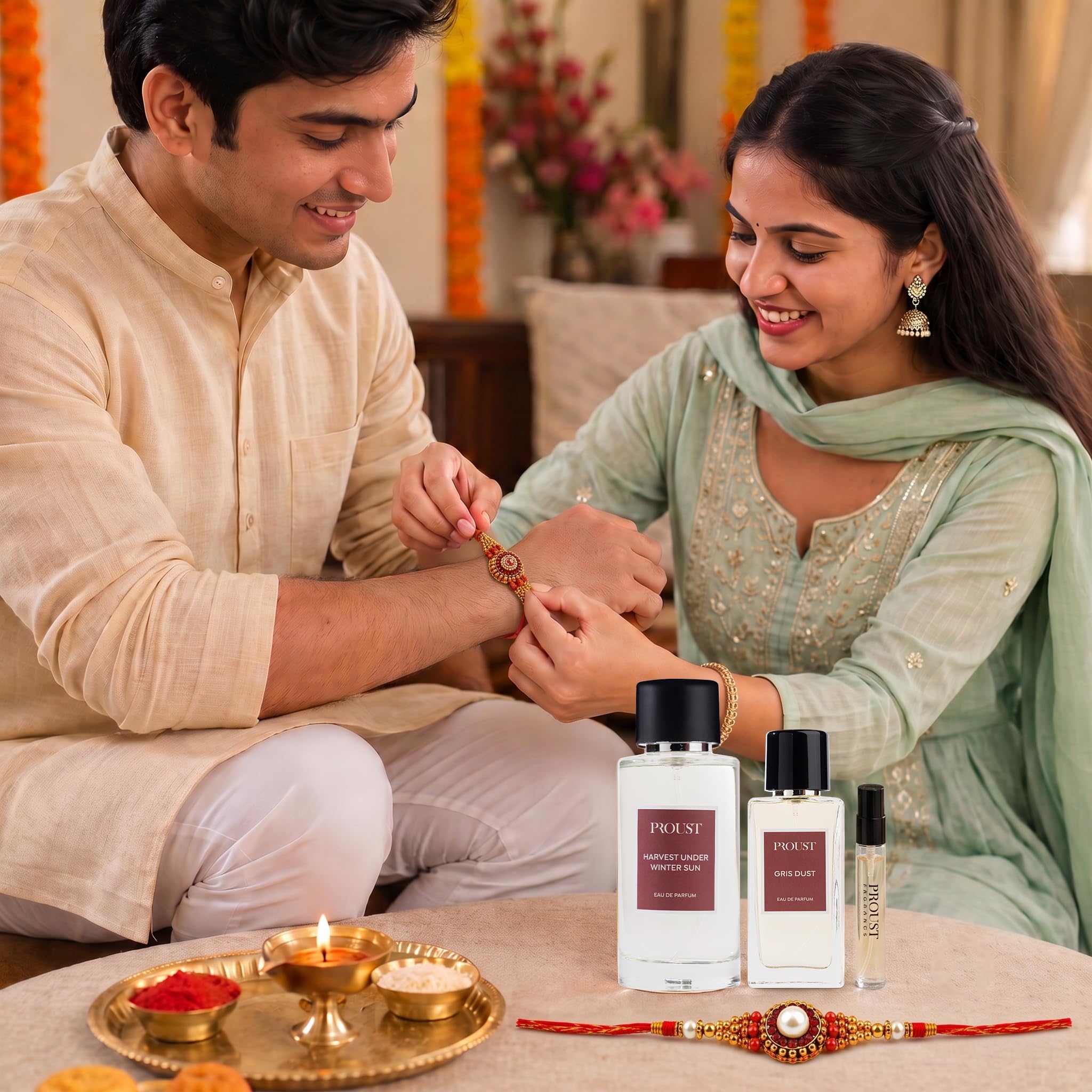 Proust Rakhi Gift Set Perfumes | Berry Bark | Luxury Pack of 5 | EDP - packaging (12)