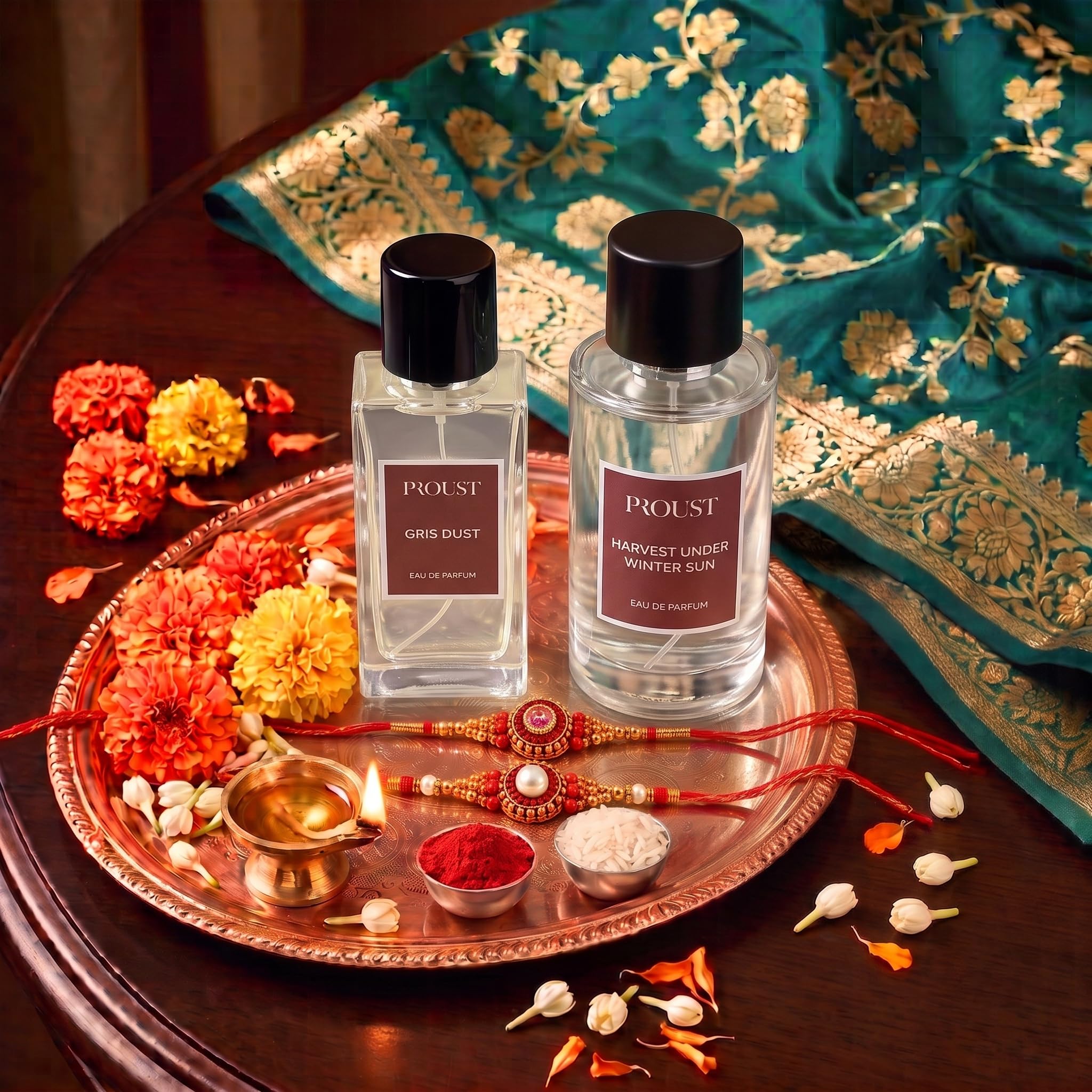 Proust Rakhi Gift Set Perfumes | Berry Bark | Luxury Pack of 5 | EDP - label detail (13)