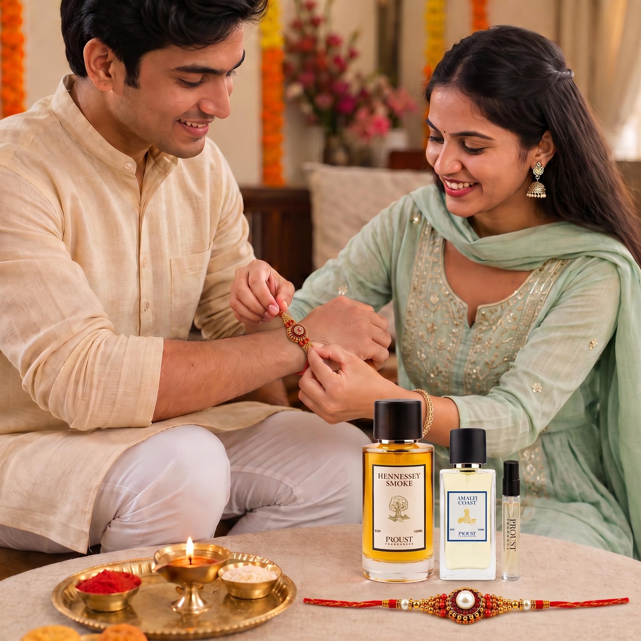 Proust Rakhi Gift Set Perfumes | Berry Bark | Luxury Pack of 5 | EDP - back view (17)