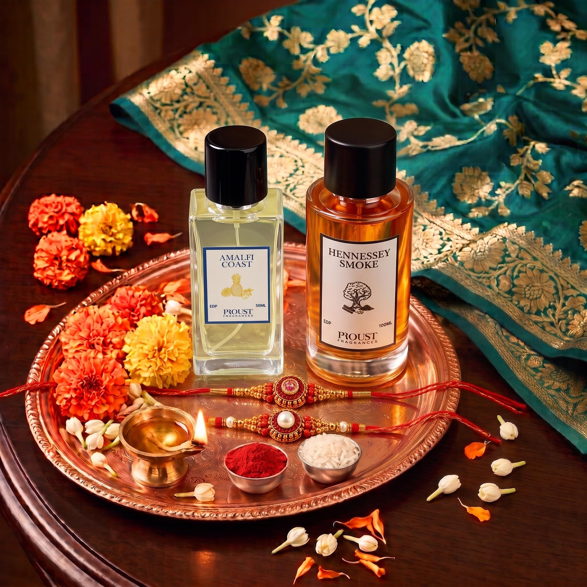 Proust Rakhi Gift Set Perfumes | Berry Bark | Luxury Pack of 5 | EDP - label detail (18)