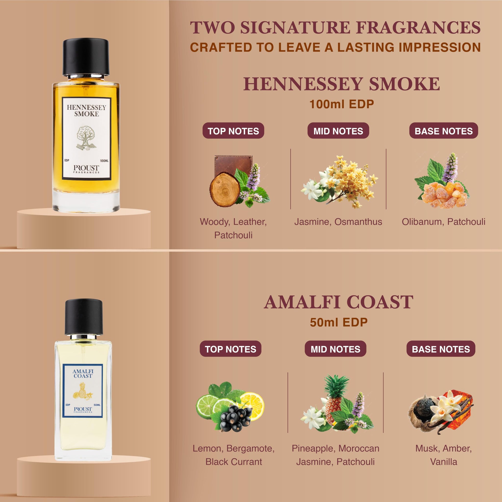 Proust Rakhi Gift Set Perfumes | Berry Bark | Luxury Pack of 5 | EDP - ingredients panel (19)