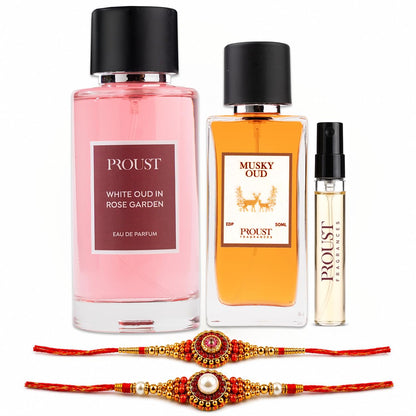 Proust Rakhi Gift Set Perfumes | Berry Bark | Luxury Pack of 5 | EDP (25)