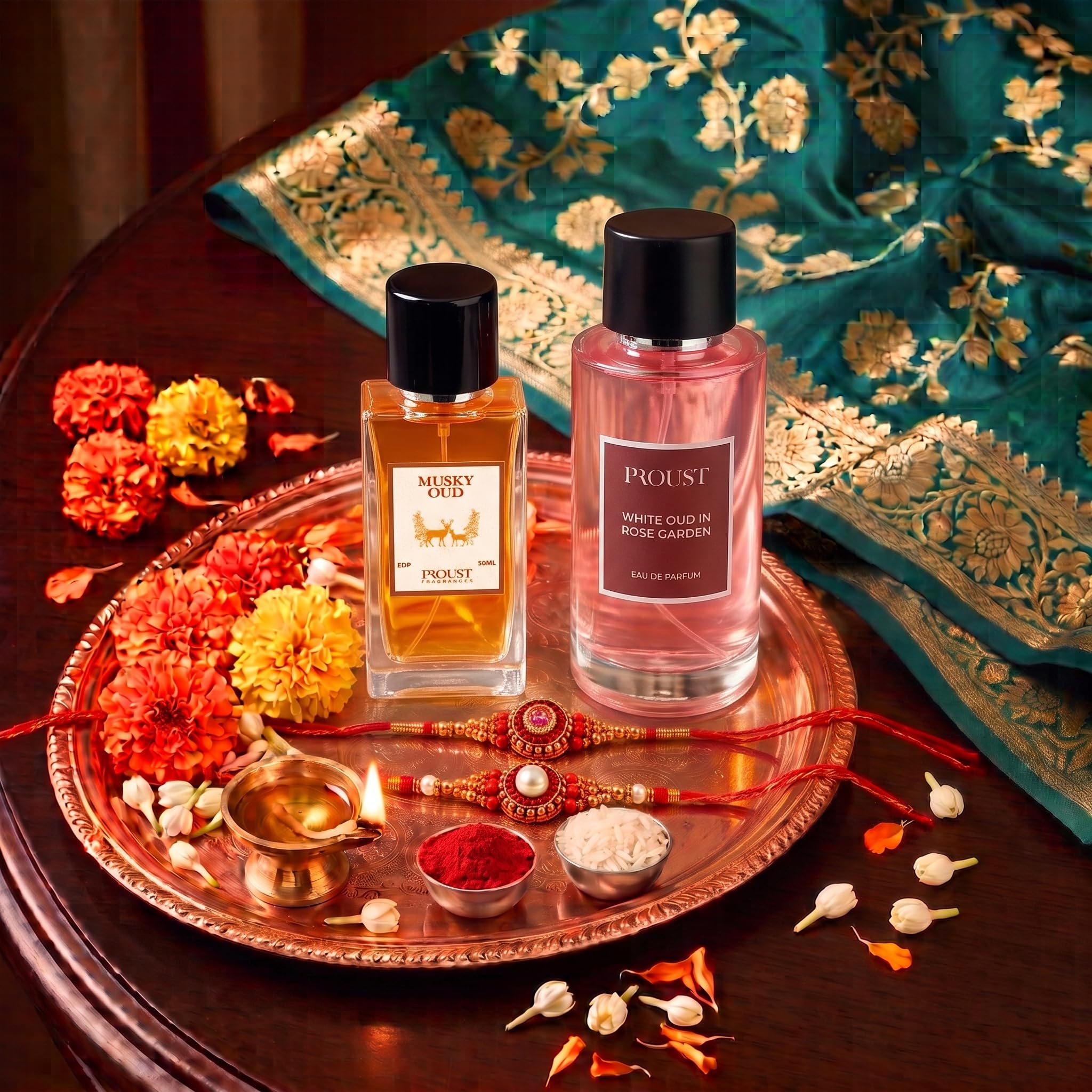 Proust Rakhi Gift Set Perfumes | Berry Bark | Luxury Pack of 5 | EDP - back view (26)