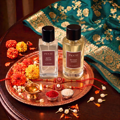 Proust Rakhi Gift Set Perfumes | Berry Bark | Luxury Pack of 5 | EDP - packaging (7)