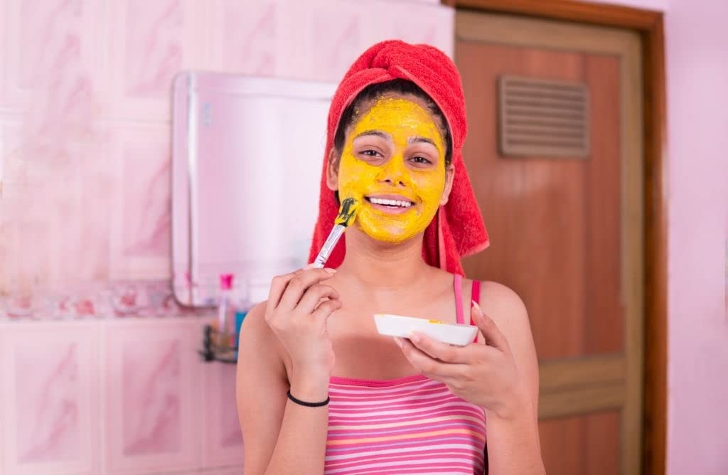 Pure Pik Organic Kasturi Haldi Powder, Triple Filtered Wild Turmeric Face Pack - back view