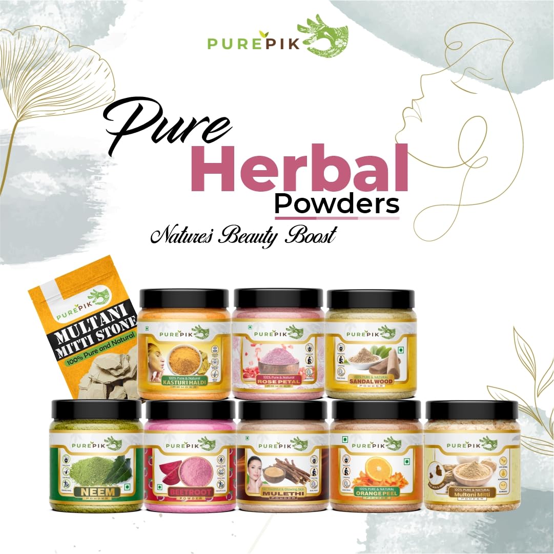 Pure Pik Organic Kasturi Haldi Powder, Triple Filtered Wild Turmeric Face Pack - ingredients panel