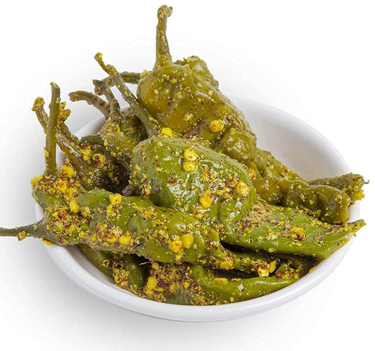 Pure Pik Rajasthani Style Green Chilli Pickle, No Preservatives, No Oil, Stuffed Athana Mirchi