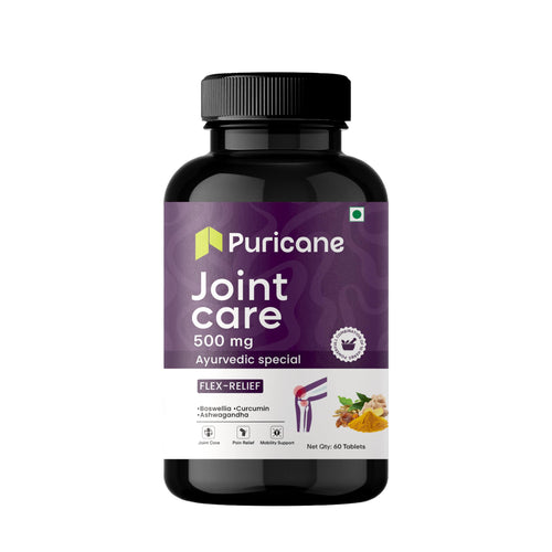 Puricane Joint Care Tablets, Herbal Supplement with Boswellia, Curcumin, Ashwagandha, Guggul, Fenugreek, Ginger & Piperine, 5
