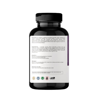 Puricane Joint Care Tablets, Herbal Supplement with Boswellia, Curcumin, Ashwagandha, Guggul, Fenugreek, Ginger & Piperine, 5