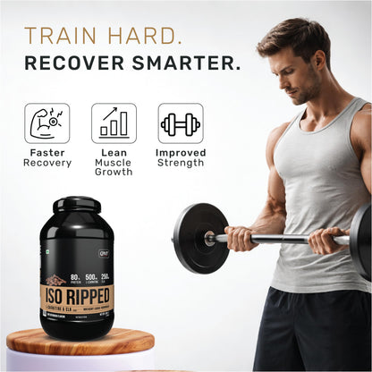 QNT ISO Ripped Whey Protein Isolate Powder with L-Carnitine & CLA, 1kg - ingredients panel