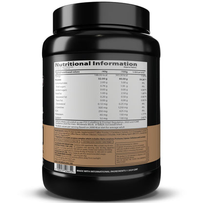QNT ISO Ripped Whey Protein Isolate Powder with L-Carnitine & CLA, 1kg - in use