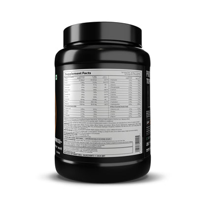 QNT Prime Whey Protein Powder, 500g, Choco Badam, Triple Blend Formula, Dietary Supplement - back view (17)