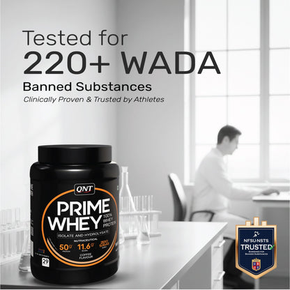 QNT Prime Whey Protein Powder, 500g, Choco Badam, Triple Blend Formula, Dietary Supplement - ingredients panel (20)