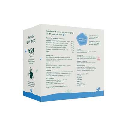 R3SET Herbal Liver Candy with Milk Thistle, Adult Nutritional Supplement, Lozen Pharma - close-up detail