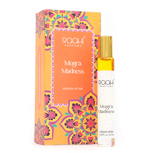 Raahi Parfums Mogra Madness Attar, 12ml Unisex Indian Attar, Traditional Floral Fragrance