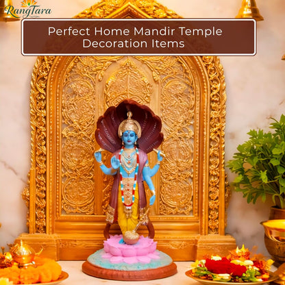 RangTara Resin Lord Vishnu on Sheshnag Idol | 12.5 Inch Antique Showpiece, Figurine for Home Pooja Mandir Decor - ingredients