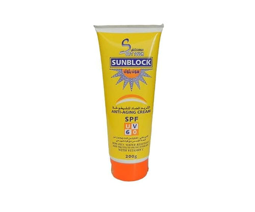 RAWAL Soft Touch Sun Block Cream SPF 60 with Vitamin C, 200g, Sunscreen