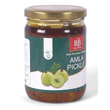 RB Delights Handmade Rajasthani Pickle Achar, No Added Preservatives, Ready to Eat Indian Pickle - front view