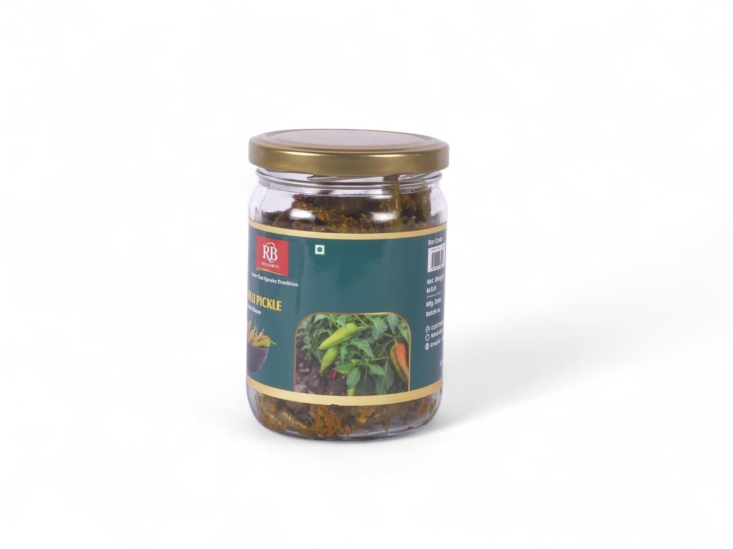 RB Delights Handmade Rajasthani Pickle Achar, No Added Preservatives, Ready to Eat Indian Pickle - front view (20)