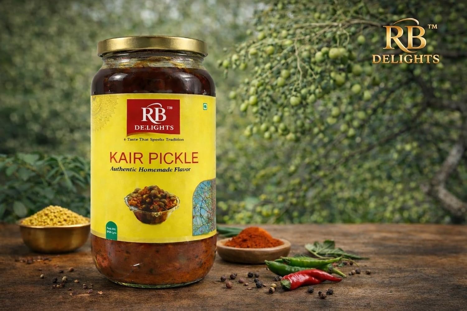 RB Delights Handmade Rajasthani Pickle Achar, No Added Preservatives, Ready to Eat Indian Pickle - close-up detail (28)