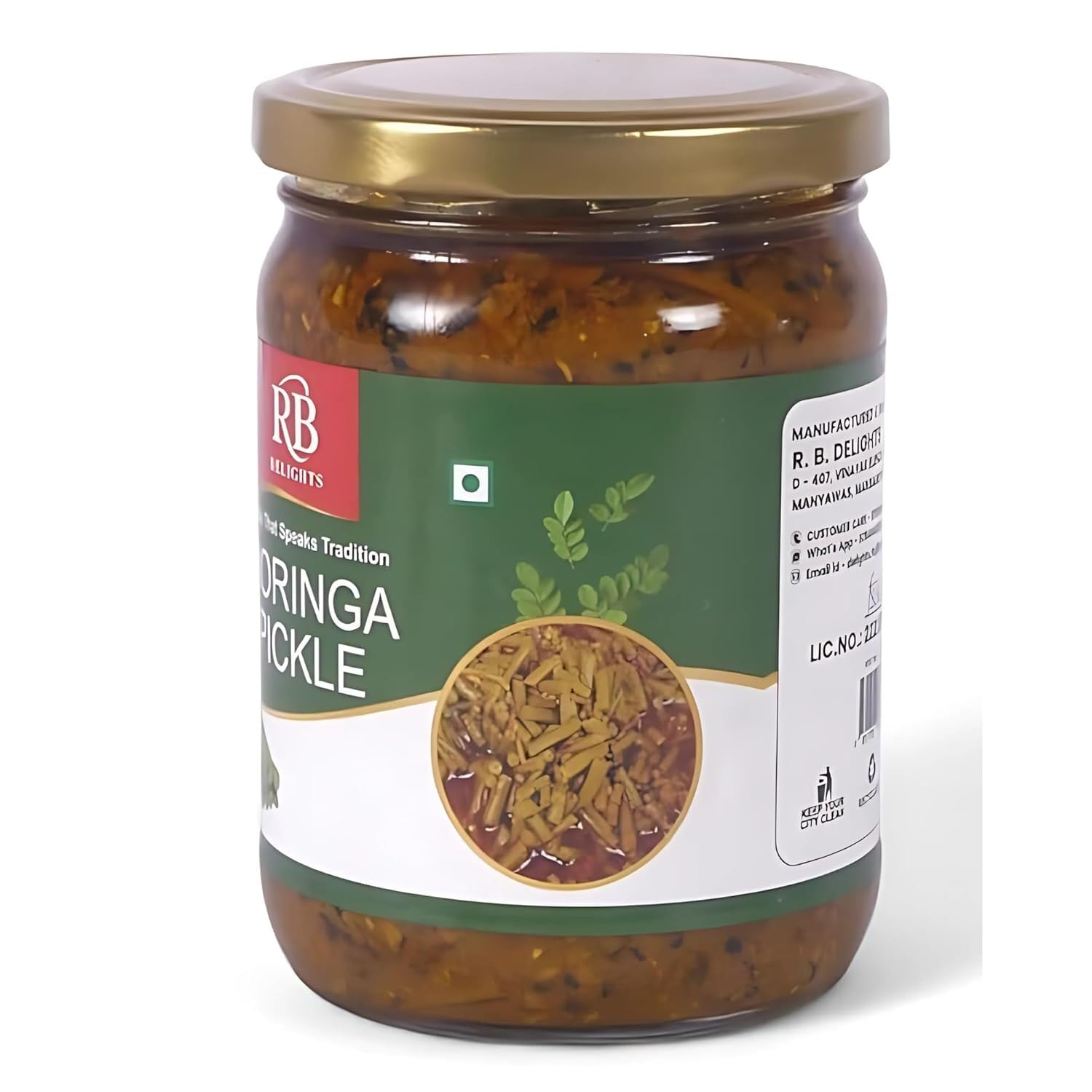 RB Delights Handmade Rajasthani Pickle Achar, No Added Preservatives, Ready to Eat Indian Pickle - front view (43)