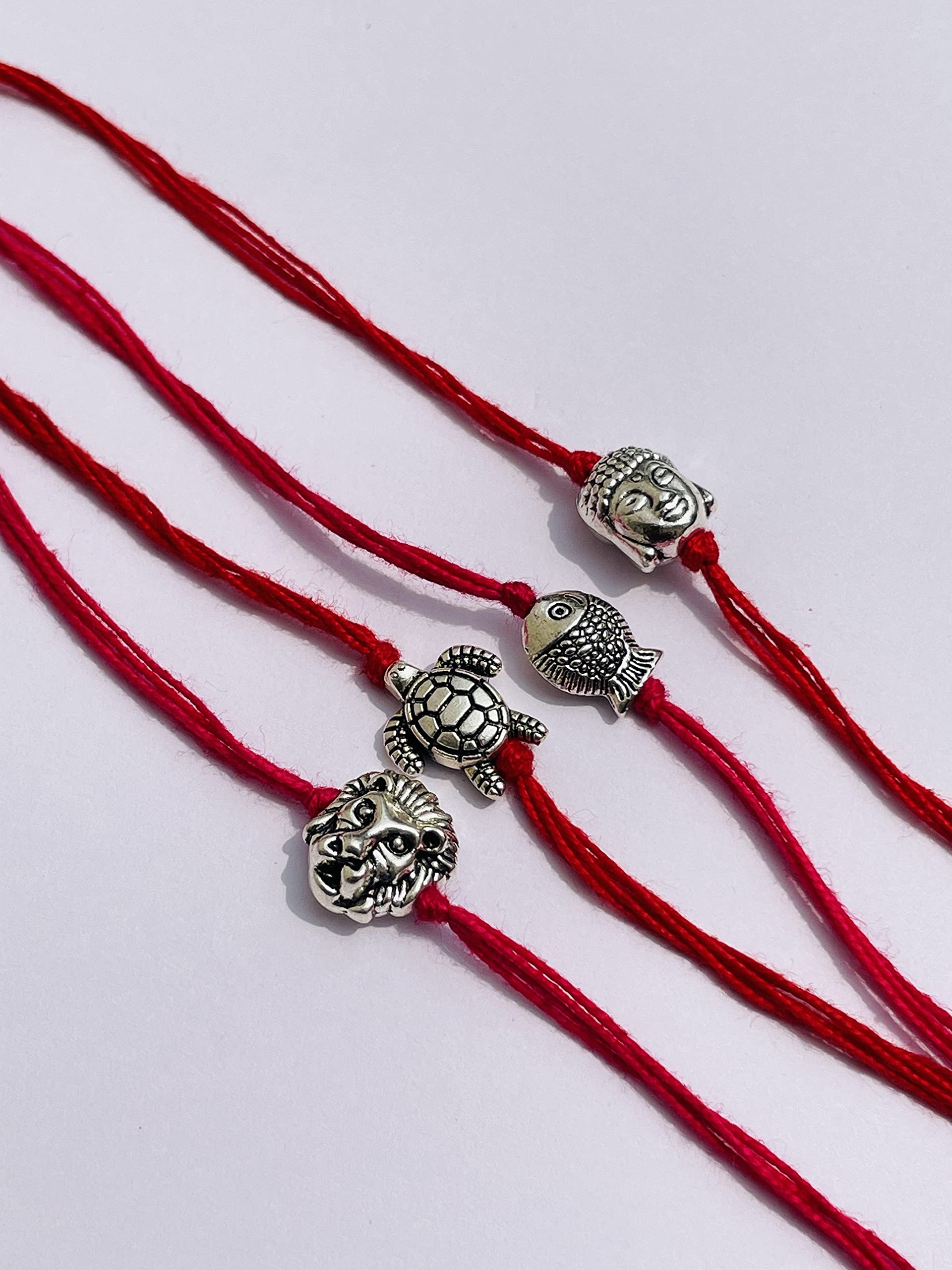 RDK SON'S Pack of 2 Peaceful Buddha Face Rakhis for Kids – Designer Raksha Bandhan Rakhi Set for Little Brothers & Sisters | 