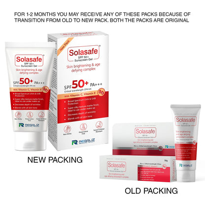 Regaliz Sunscreen SPF 50+ Broad Spectrum Water-Resistant Lightweight Formula, 50g - packaging