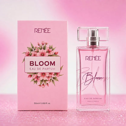 RENEE Bloom Eau de Parfum, Unisex Adult Fragrance with Almond, Tuberose, Sandalwood, Jasmine, Vanilla, Cocoa, Tonka by Aroma 