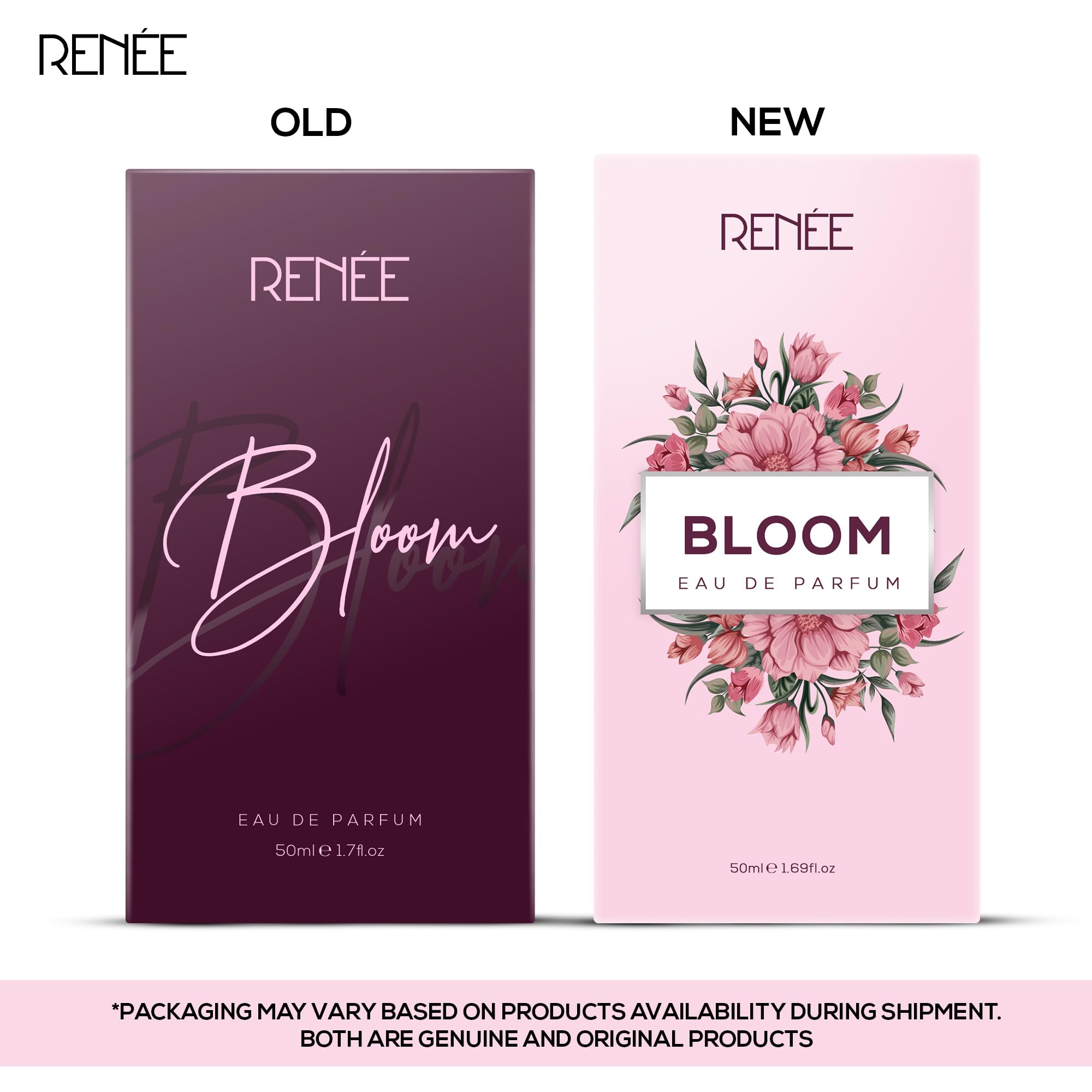 RENEE Bloom Eau de Parfum, Unisex Adult Fragrance with Almond, Tuberose, Sandalwood, Jasmine, Vanilla, Cocoa, Tonka by Aroma 