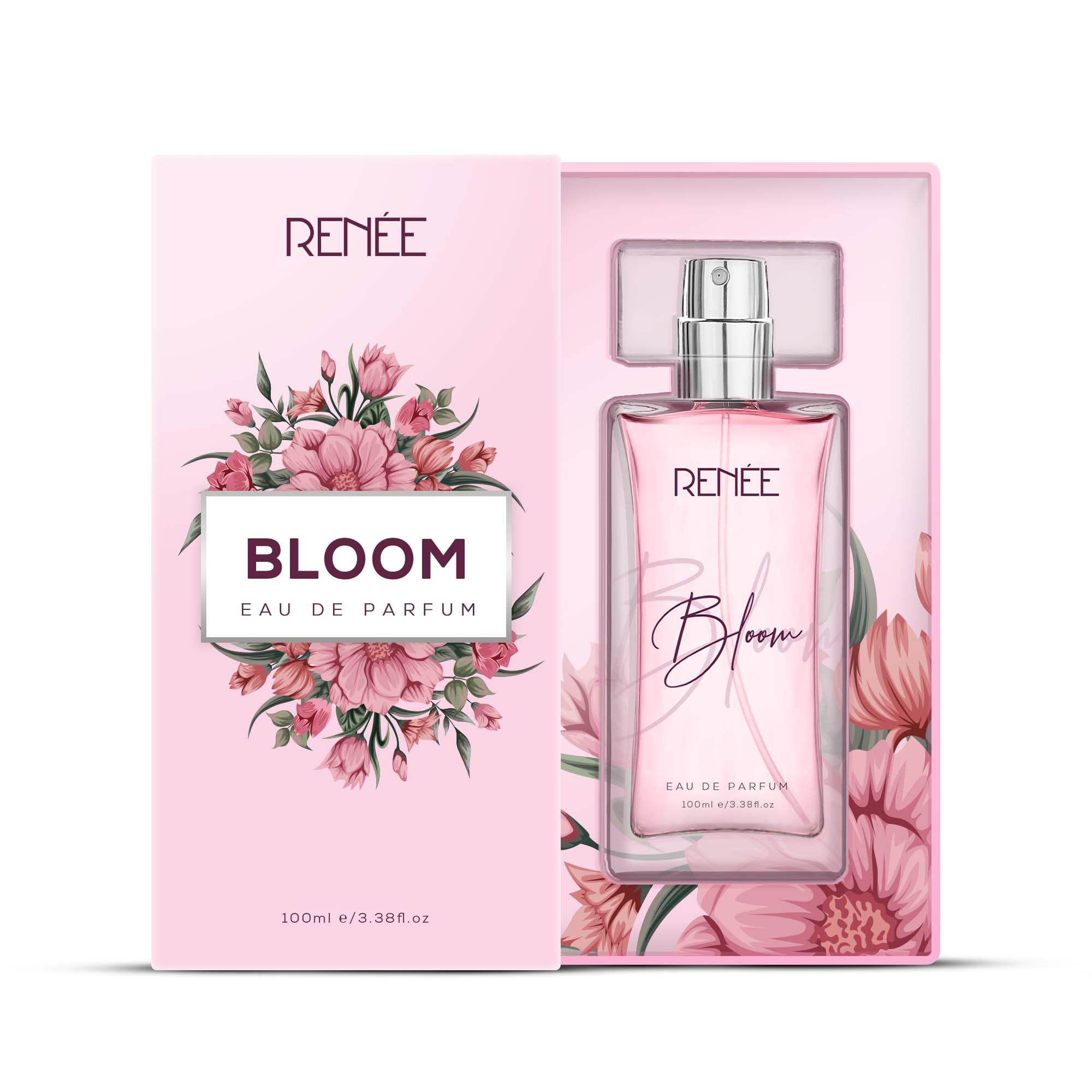 RENEE Bloom Eau de Parfum, Unisex Adult Fragrance with Almond, Tuberose, Sandalwood, Jasmine, Vanilla, Cocoa, Tonka by Aroma 