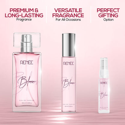RENEE Bloom Eau de Parfum, Unisex Adult Fragrance with Almond, Tuberose, Sandalwood, Jasmine, Vanilla, Cocoa, Tonka by Aroma 
