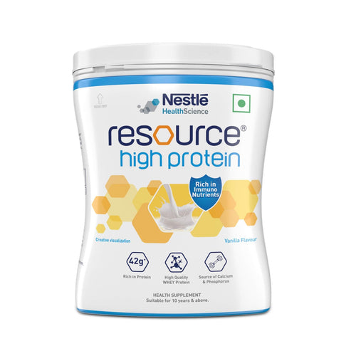 RESOURCE High Protein Powder, Vanilla Flavour, Whey Protein Supplement by Nestle Health Science