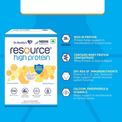 RESOURCE High Protein Powder, Vanilla Flavour, Whey Protein Supplement by Nestle Health Science - close-up detail (13)