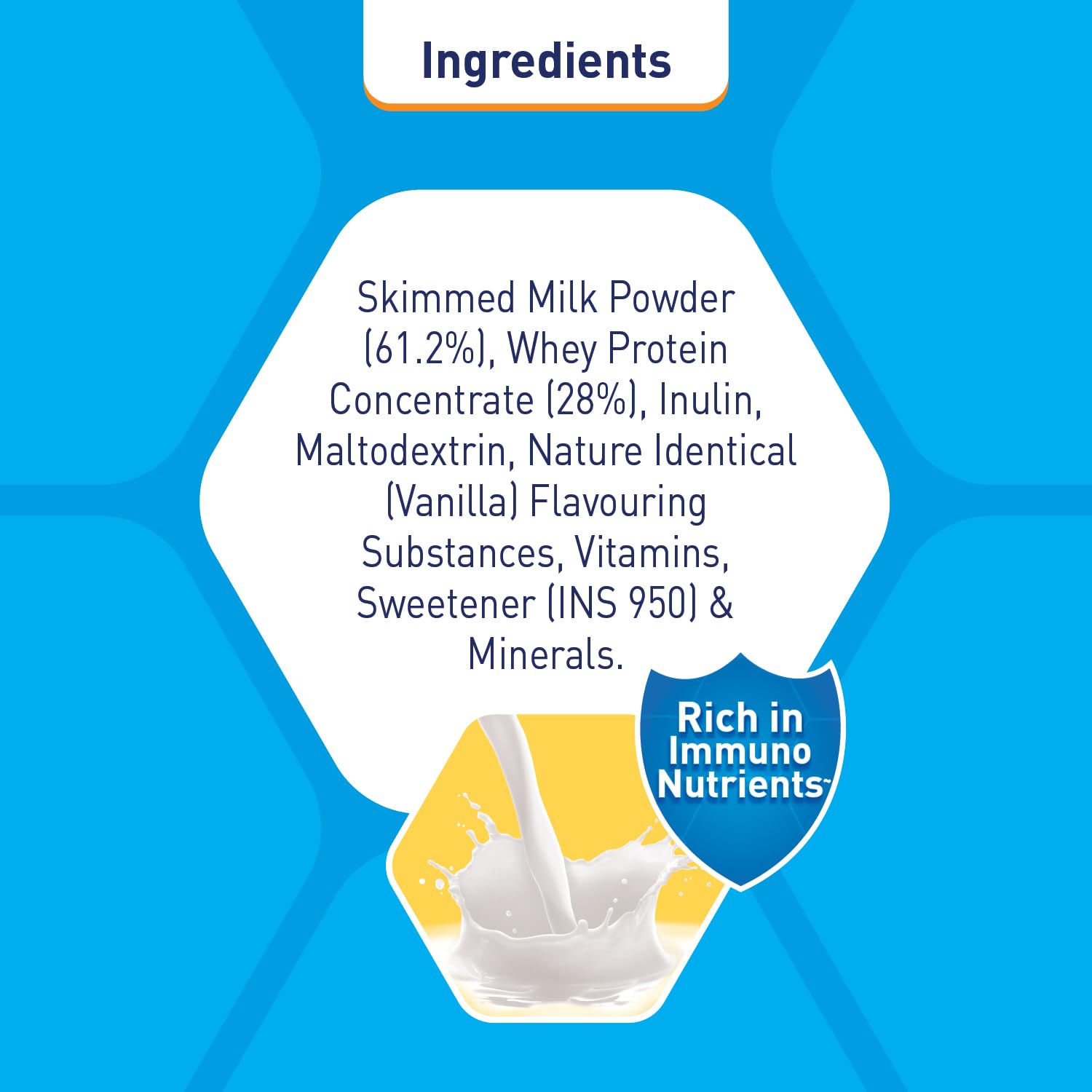 RESOURCE High Protein Powder, Vanilla Flavour, Whey Protein Supplement by Nestle Health Science - front view (9)