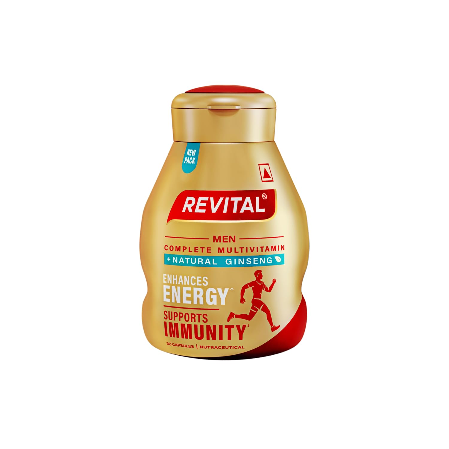 Revital Multivitamin Capsules for Men with Natural Ginseng, Vitamins and Minerals