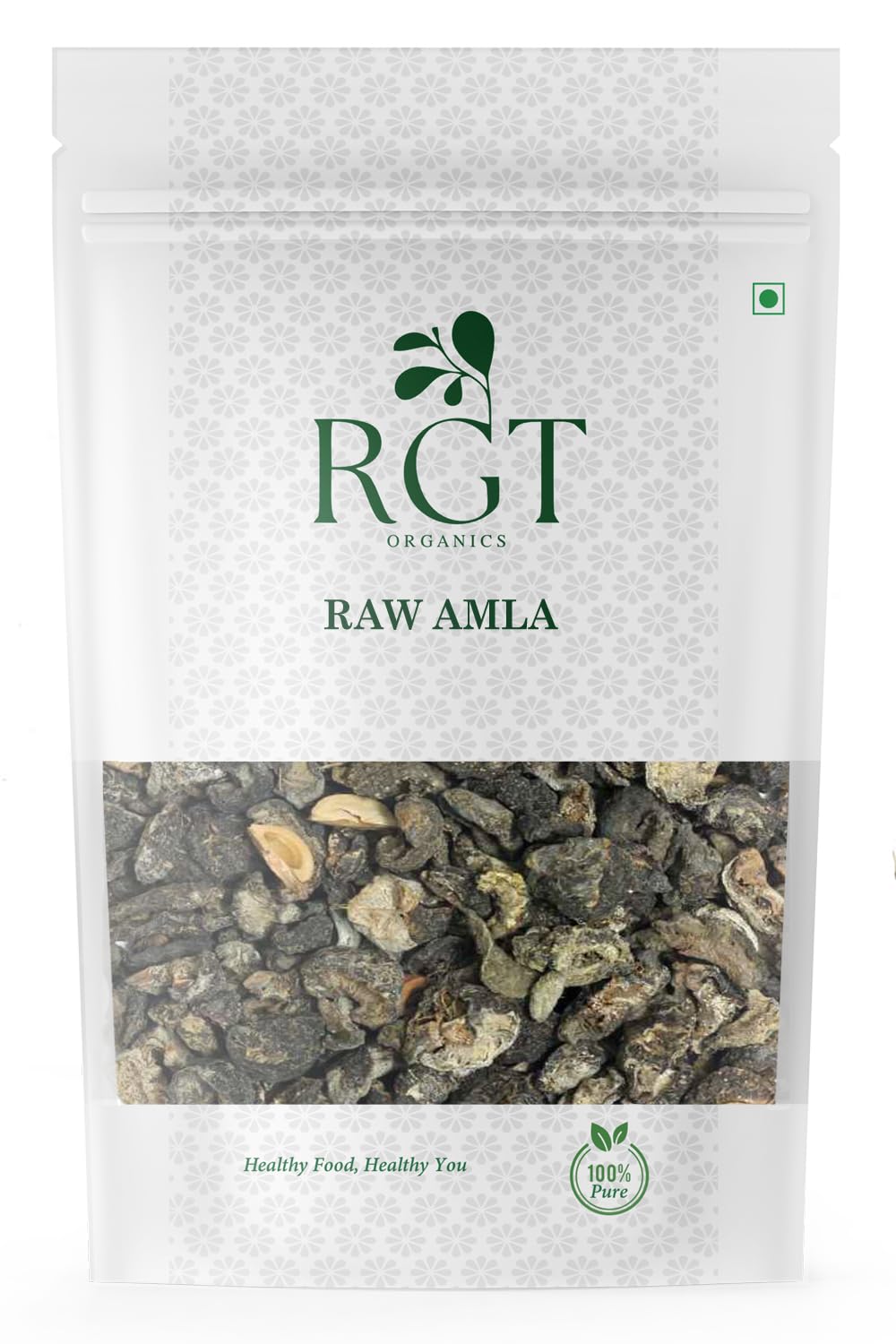 RGT Organics Dry Amla Pieces, 200g, Organic Sukha Amla Sabut, No Sugar No Salt, Dried Indian Gooseberry