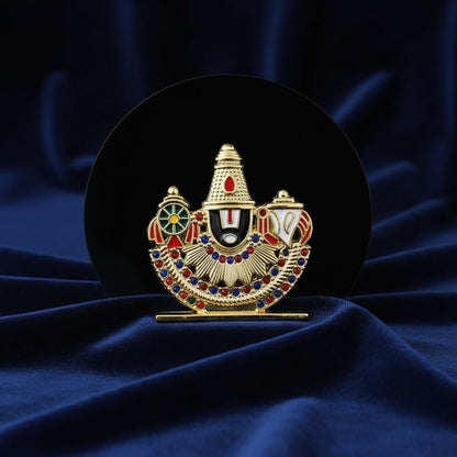 ringzinnie Lord Venkateswara Swamy Idol, 6 cm, Antique Finish Miniature Figurine for Home Temple & Car Dashboard - packaging 