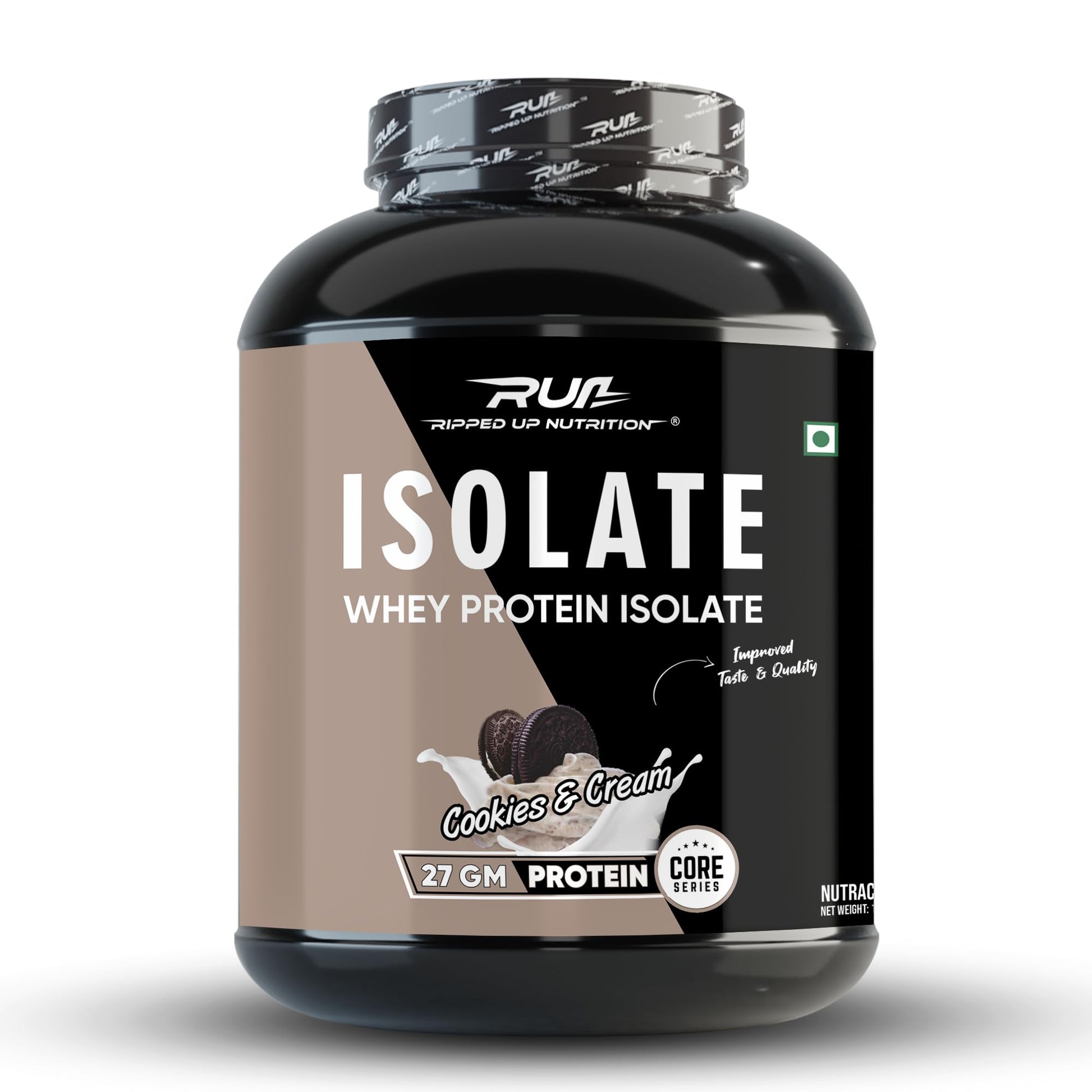 Ripped Up Nutrition Whey Protein Isolate Powder, 27g Protein Per Serving, GMP Certified (12)